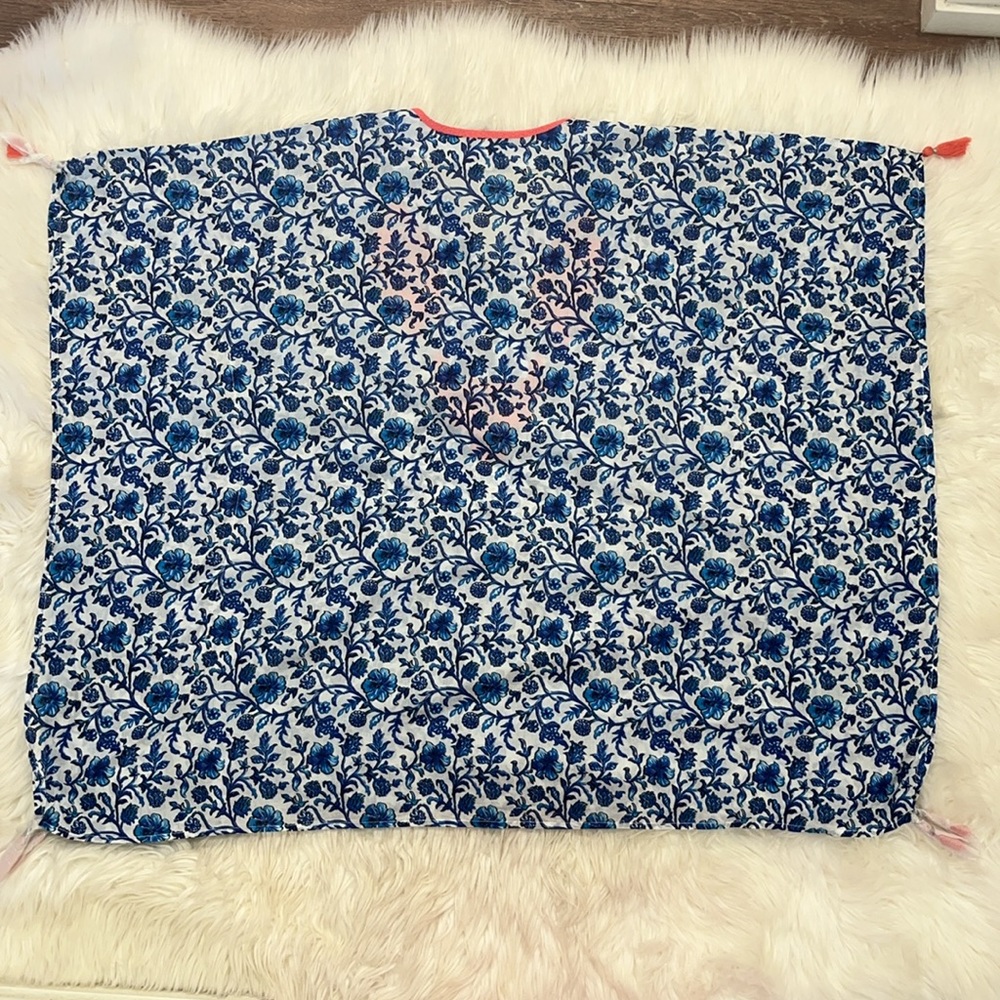 NWOT Tommy Bahama Woodblock Embroidered Tunic ~ in Mare Navy - Picture 9 of 14